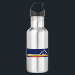 Bouteille D'eau Whitefish, Montana<br><div class="desc">Whitefish Montana est une belle ville d'aventures en montagne située à proximité du parc national des Glaciers. Ce superbe design vintage a un aspect rétro.</div>