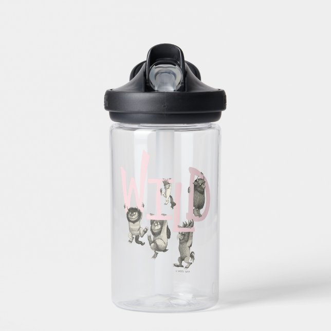 Bouteille D'eau WILD | Wild Things et Max - Rose (Avant)