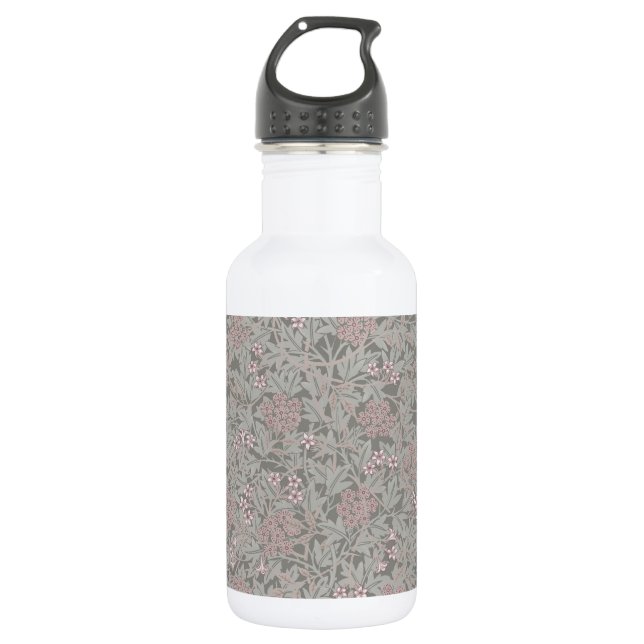 Bouteille D'eau William Morris Jasmine Motif de fleurs (Devant)