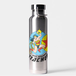 Bouteille D'eau Wonder Woman Étoile rouge enseignant