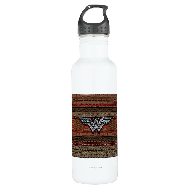 Bouteille D'eau Wonder Woman Tribal Pattern (Devant)