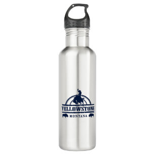 Bouteille D'eau Yellowstone Montana Rodeo Cowboy