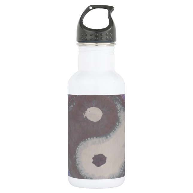 Bouteille D'eau Yin Yang rond teint teint PhatDyes (Devant)