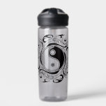 Bouteille D'eau Yin & Yang Symbol Black and White Tattoo Style<br><div class="desc">Decorative Ying Yang Symbol Psychedelic Black and White Tattoo Style Art Design. Originally created with Hi Quality Vector Graphic Art Copyright BluedakArt TheChameleonArt.</div>