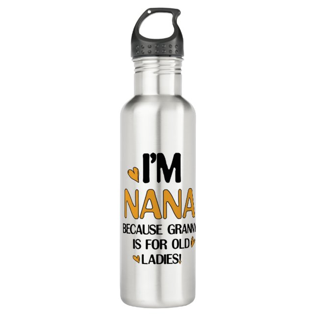 Bouteille D'eau Young Nana Graphic Nana Clipart Design Grandma Art (Devant)