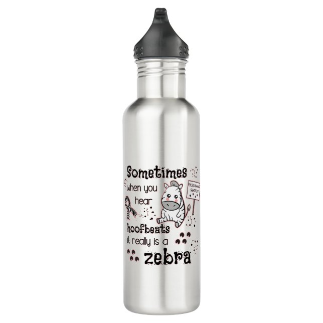 Bouteille D'eau Zebra awareness (Droite)