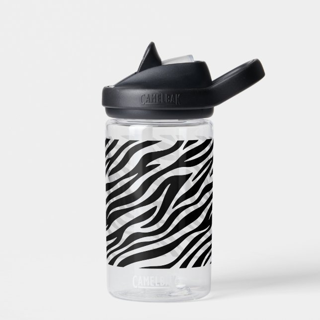 Bouteille D'eau Zebra Stripes Motif sans couture Poster de animal- (Gauche)