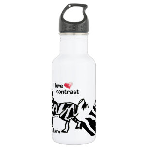 Bouteille D'eau Zebraham - J'aime le contraste