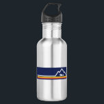 Bouteille D'eau Zion National Park Utah Stripe<br><div class="desc">Zion National Park dans le sud de l'Utah est l'un des plus beaux parcs du système américain.</div>