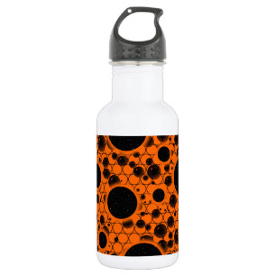 Bouteille D'eau Zones de bulles spatiales - Orange