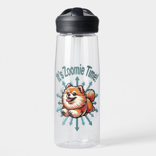 Bouteille D'eau Zoomie Time Pomeranian (Avant)