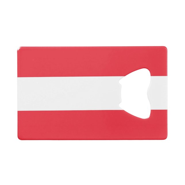 Bouteille en acier avec drapeau d'Autriche (Devant (Horizontal))