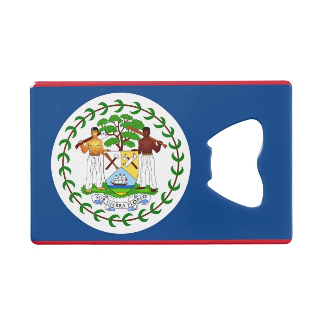 Bouteille en acier avec drapeau de Belize (Devant (Horizontal))