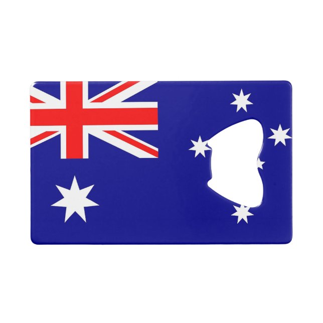 Bouteille en acier avec drapeau de l'Australie (Devant (Horizontal))