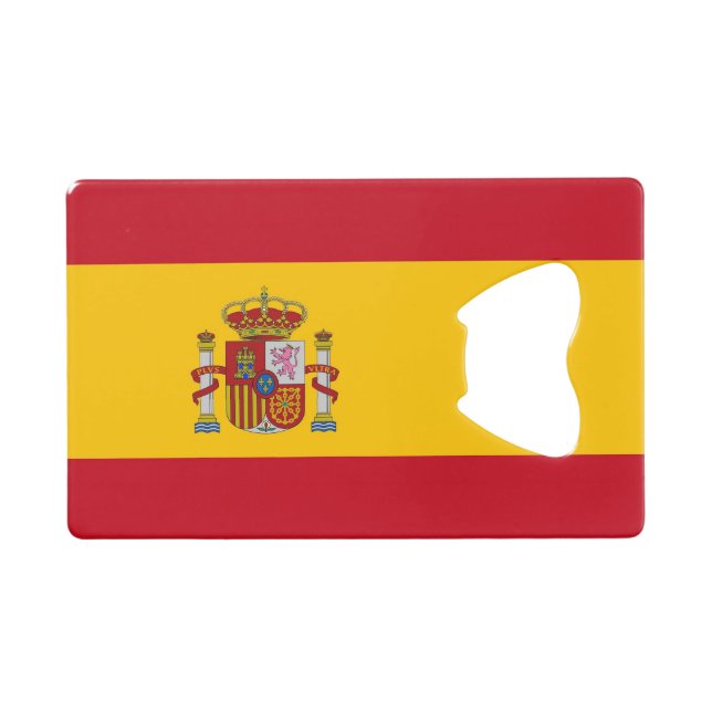 Bouteille en acier avec drapeau d'Espagne (Devant (Horizontal))