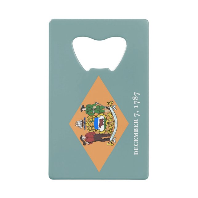 Bouteille en acier avec drapeau du Delaware, USA (Devant)