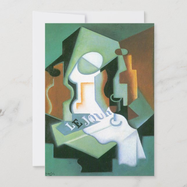 Bouteille et Compotier par Juan Gris, Cubisme Vint (Devant)