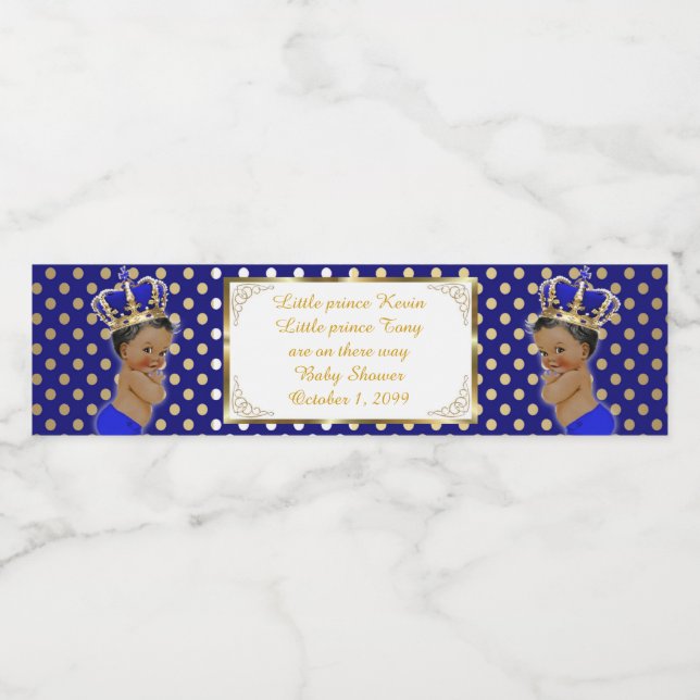 Bouteille Étiquette jumeau garçon & garçon, baby s (Étiquettes simples)