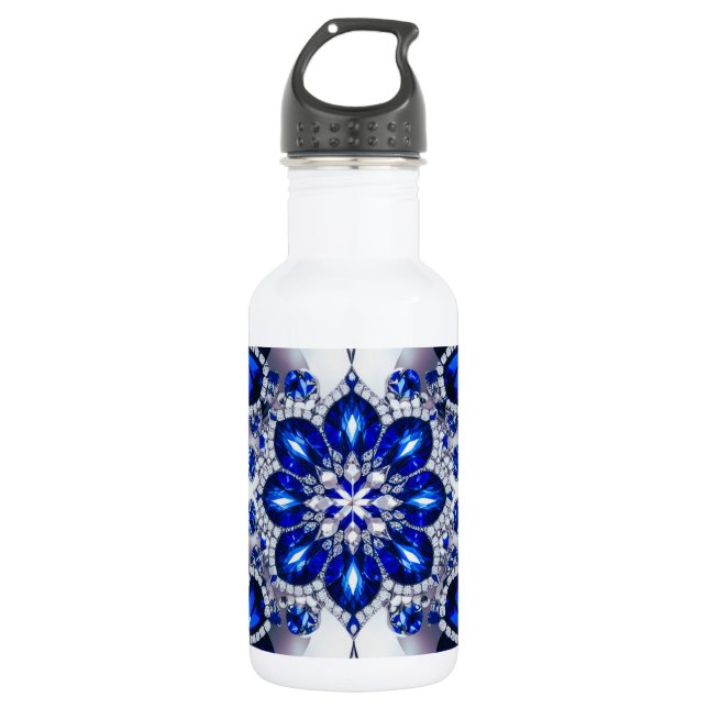 Bouteille Liberty Couleurs Bleues Blanches (Devant)