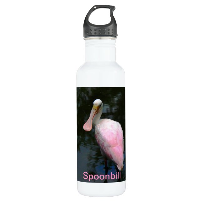 Bouteille Liberty, Oiseau de Spoonbill Roseatte (Devant)