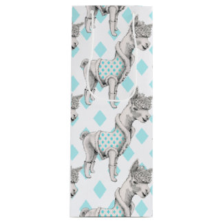 Bouteille Sac cadeau Alpaca pour le vin