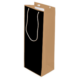 Bouteille Sac en cadeau pour vin Sable Chaud & Noir