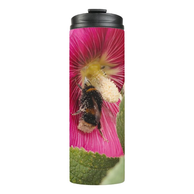 Bouteille thermique Hollyhock bumble bee (Devant)