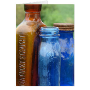 Bouteilles d'antiquités trouvées