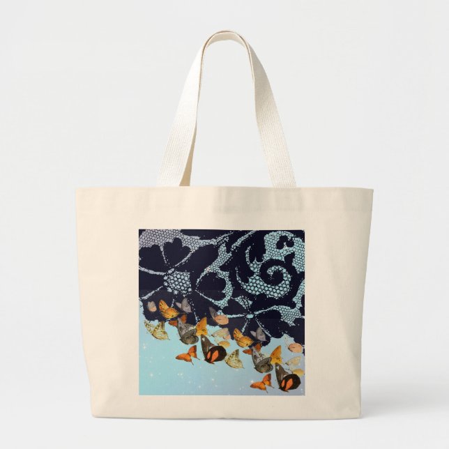 BOUTEILLES DE LACE ANTIQUE EN SAC FOURRE-TOUT DOUC (Devant)