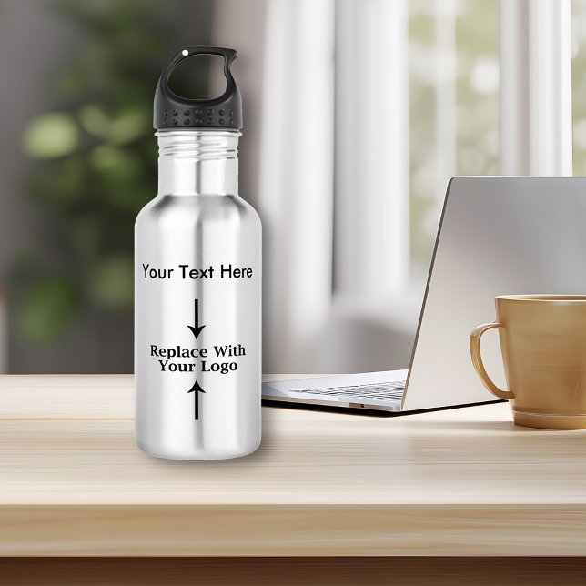 Bouteilles d'eau avec logo d'entreprise (Créateur téléchargé)