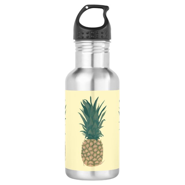 Bouteilles d'eau entières d'ananas mûr (Devant)
