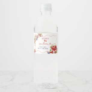 Bouteilles D'eau Étiquette de bouteille Coquette Berry In Love pour