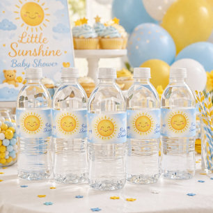 Bouteilles D'eau Étiquette de bouteille pour Baby Shower avec ciel 