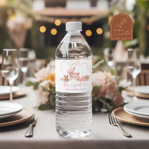 Bouteilles D'eau Étiquette de bouteille pour Baby Shower Carrosse C