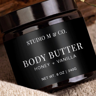 Bouteilles D'eau Étiquette de produit minimaliste pour la lotion co