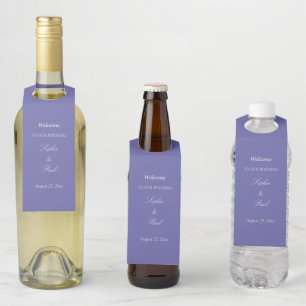 Bouteilles Étiquettes de bienvenue pour bouteille de mariage 