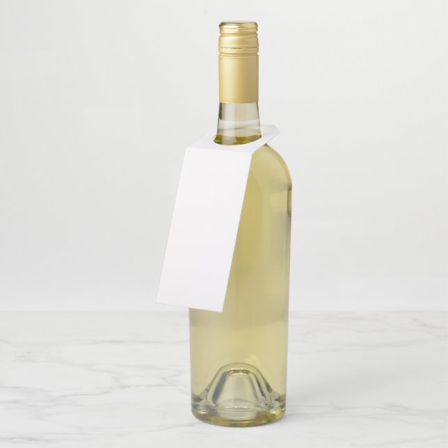 Bouteilles Étiquettes de suspension pour bouteilles, mat stan (Incliné)