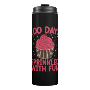 Bouteilles Isothermes 100 Jours Parsemés De Fun Cupcake Écolière
