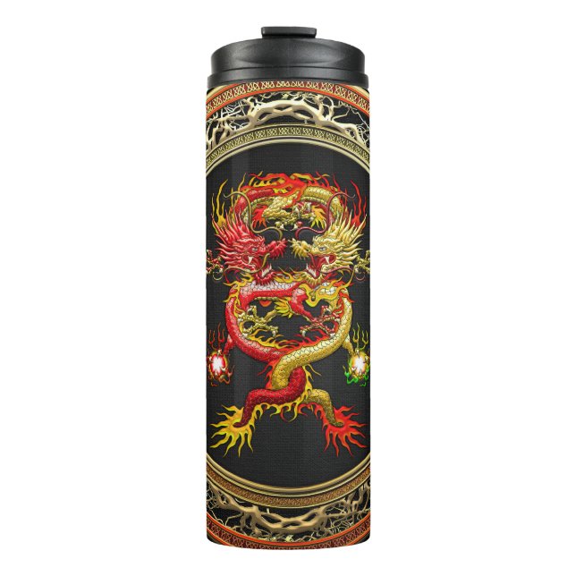 Bouteilles Isothermes [200] Dragons rouges et jaune (Devant)