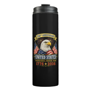 Bouteilles Isothermes 250e anniversaire États-Unis 4 juillet patriotique
