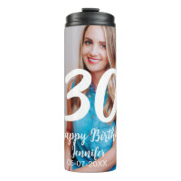 30e anniversaire ajouter nom date année photo blan