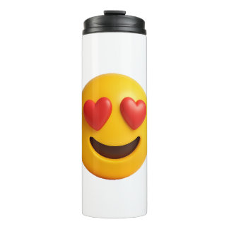 Bouteilles Isothermes 3d yellow smiling emoji face with heart shaped eye