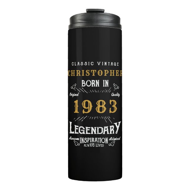 Bouteilles Isothermes 40th Birthday 1983 Legendary Black Gold Ajouter un (Devant)