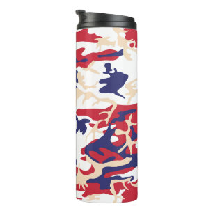 Bouteilles Isothermes 4 juillet, Jour de l'Indépendance, Beige de camouf
