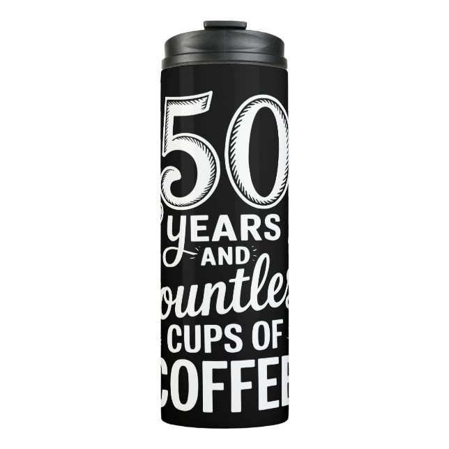 Bouteilles Isothermes 50 ans et d'innombrables tasses de café  (Devant)