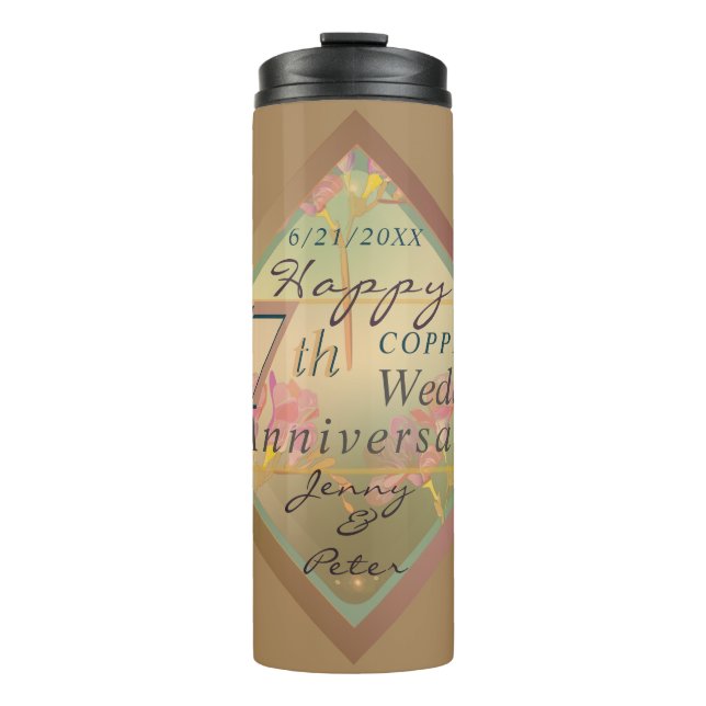 Bouteilles Isothermes 7th Wedding Anniversary Gift Bag (Devant)