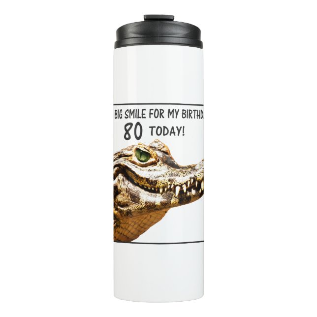 Bouteilles Isothermes 80e anniversaire Alligator Smile (Devant)