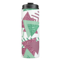 80s Abstraits frais | Motif de formes rose et vert