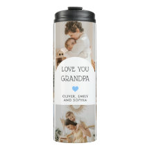 8 Photo Collage We Love You Grand-pa Arch