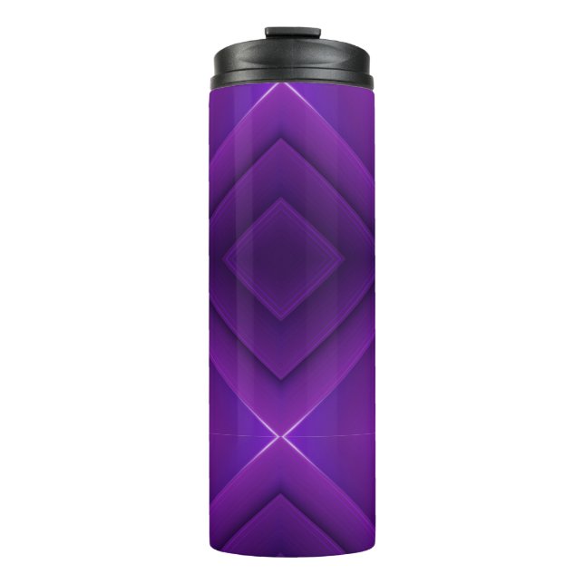 Bouteilles Isothermes A purple travel mug with a sleek black lid  (Devant)